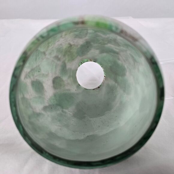 Westinghouse Hand Blown Glass Green Jade Swirl Lampshade 6" x 5" - Picture 4 of 6